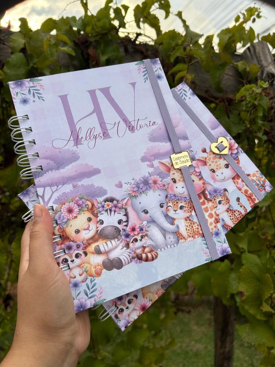 Kit bebê tema safari personalizado produzido pela Lindo Sol