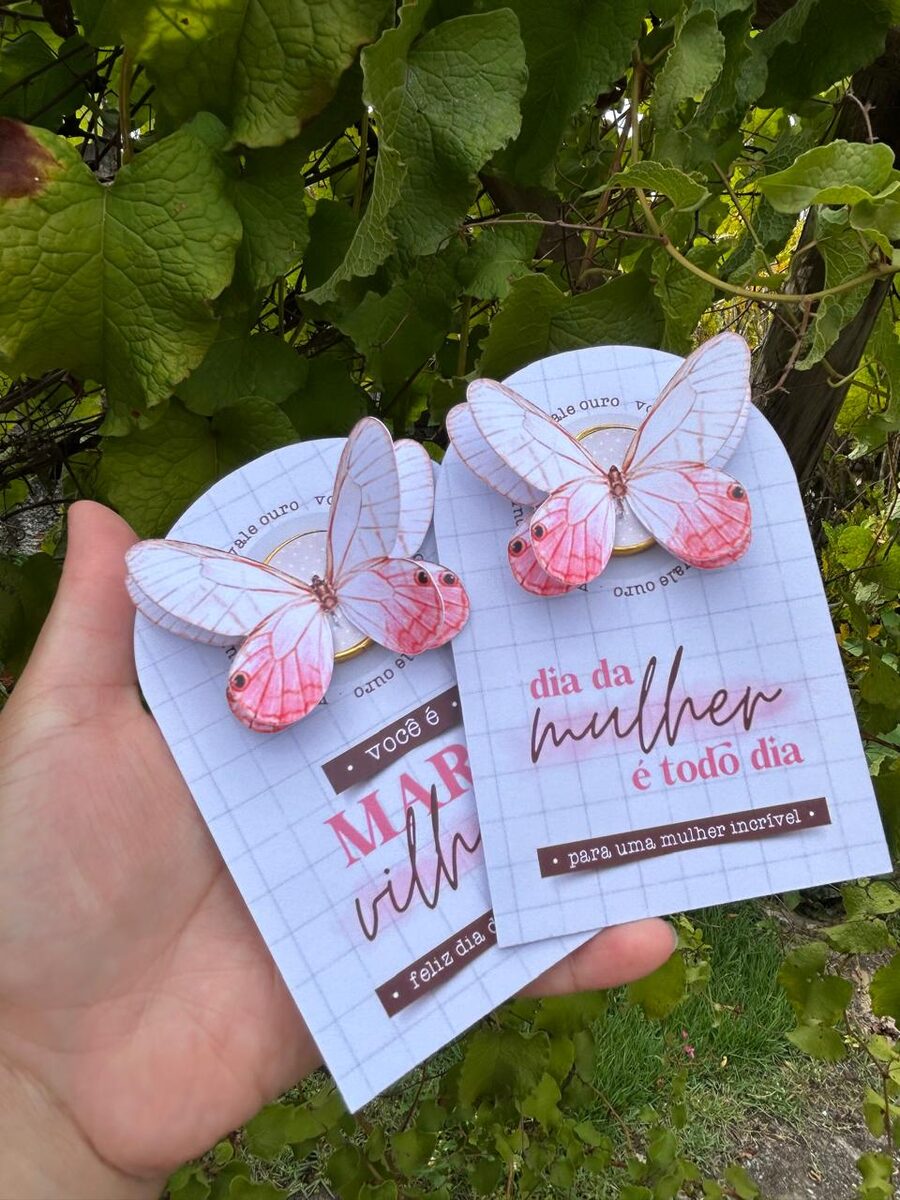 Lembrança Dia da Mulher personalizado produzido pela Lindo Sol
